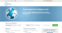 Desktop Screenshot of demenagement-belgique.com