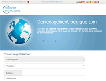 Tablet Screenshot of demenagement-belgique.com